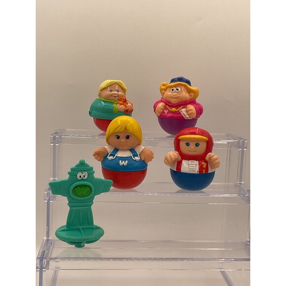 Vintage Playskool Weebles Lot Of 5 Figures 1970s Retro Toy Collectibles - Picture 1 of 4